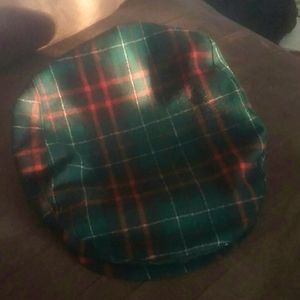 Pendelton wool cap, green red tartan XL